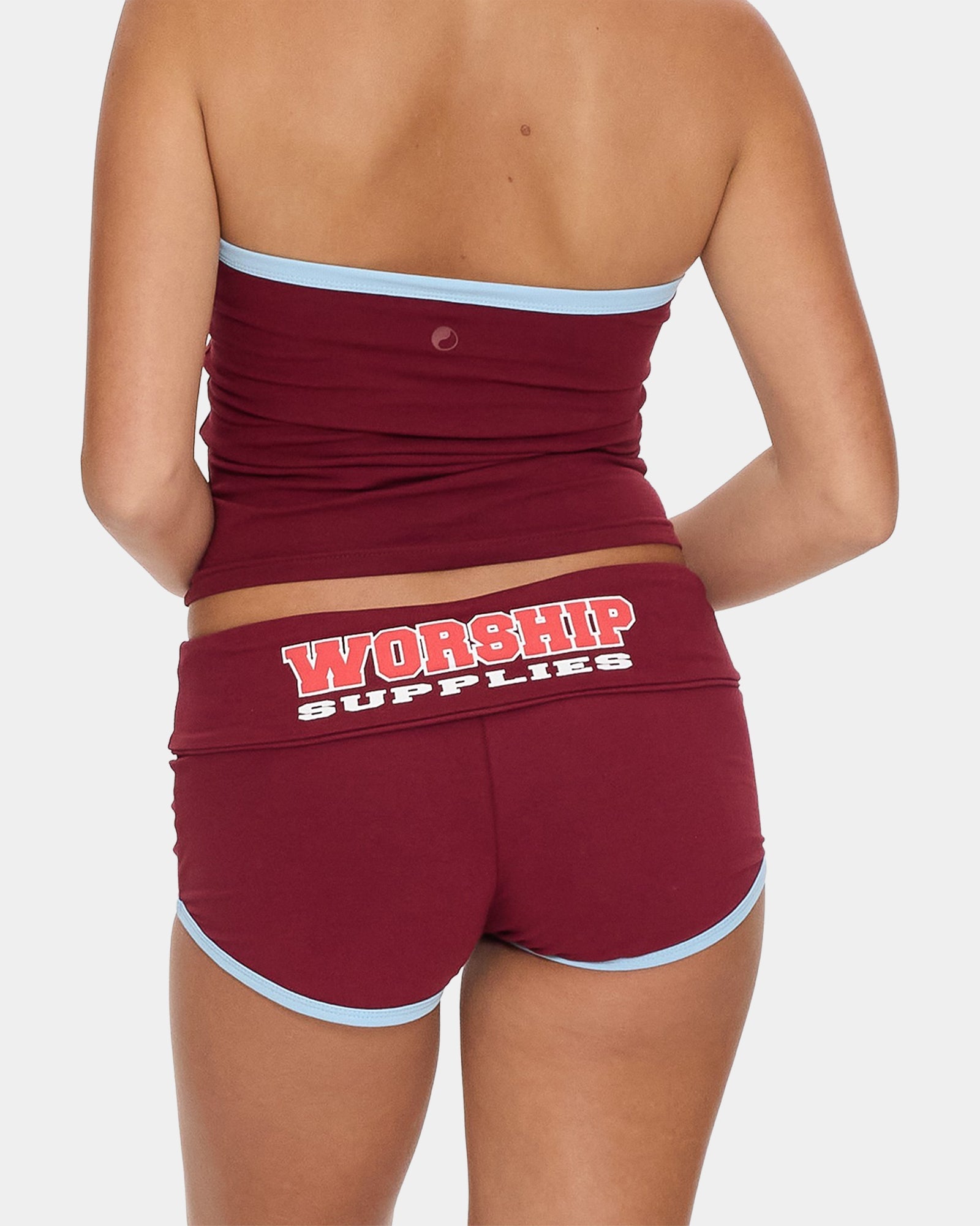 Womens belter Booty Elastic Waist Shorts