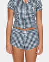 Womens Checkmate Micro Boxer Walkshorts