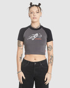 WOMENS CHERUB RAGLAN MICRO T-SHIRT