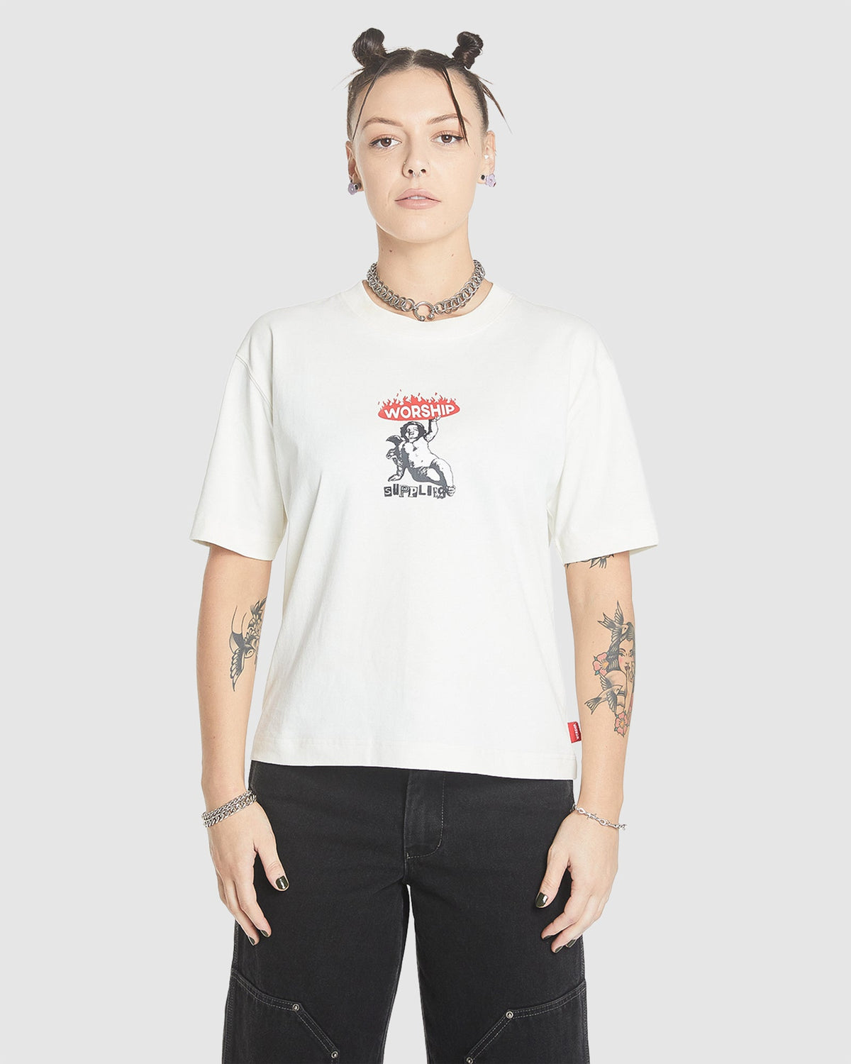 WOMENS HOLD UP REGULAR FIT T-SHIRT