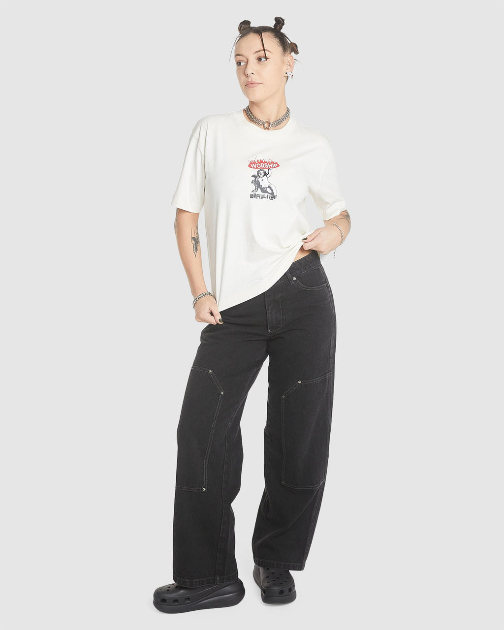 WOMENS HOLD UP REGULAR FIT T-SHIRT