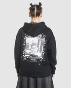 WOMENS BLACK MAGIC BOX FIT HOODIE