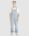 WOMENS DOUBLE KNEE DENIM JUMPSUIT OVERALLS
