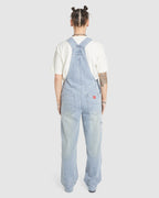 WOMENS DOUBLE KNEE DENIM JUMPSUIT OVERALLS