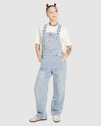 WOMENS DOUBLE KNEE DENIM JUMPSUIT OVERALLS