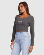 WOMENS CHARIOT OVAL LONG SLEEVE T-SHIRT