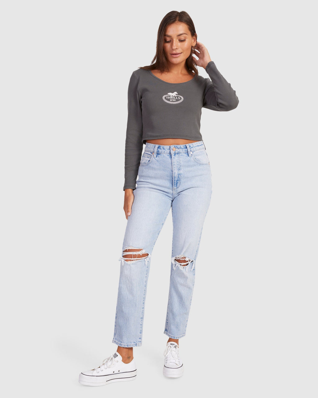 WOMENS CHARIOT OVAL LONG SLEEVE T-SHIRT