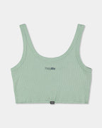 WOMENS TWO MINDS RETRO CROP TANK TOP