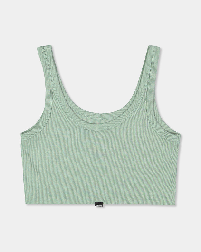 WOMENS TWO MINDS RETRO CROP TANK TOP