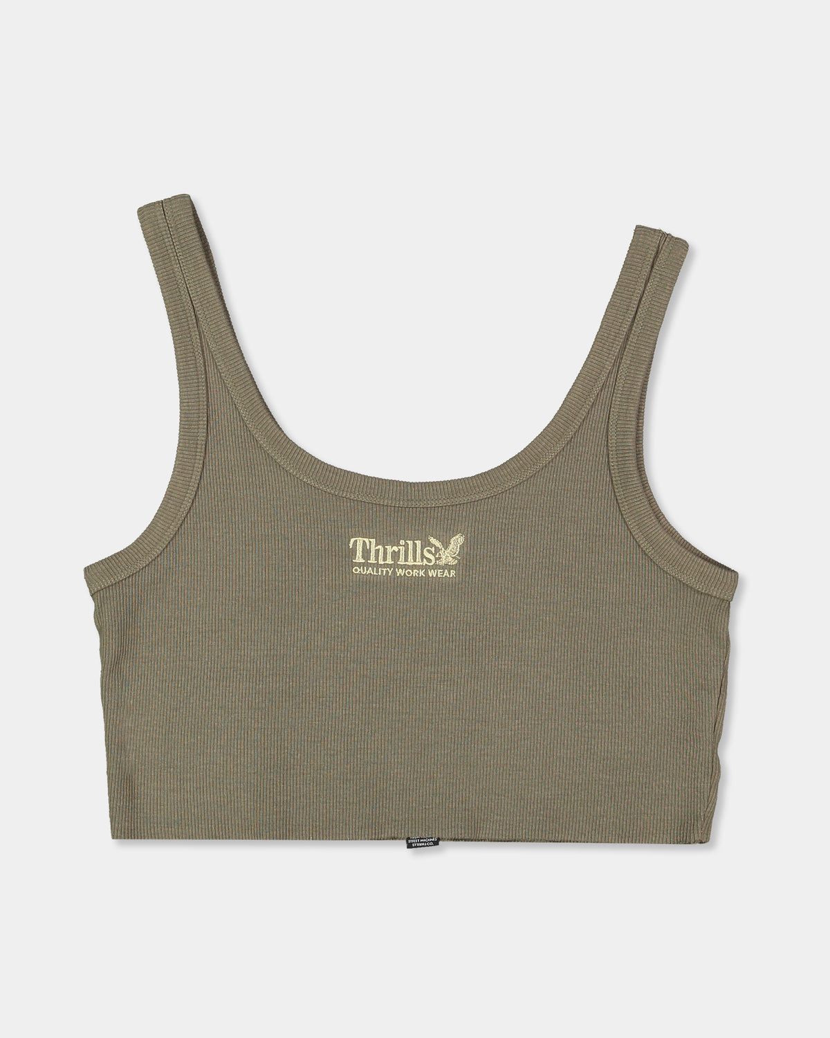 WOMENS THRILLS WORKWEAR RETRO CROP TANK TOP