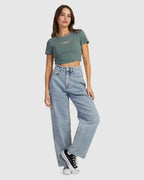 WOMENS THRILLS GOLDEN WINGS BABY CROP T-SHIRT