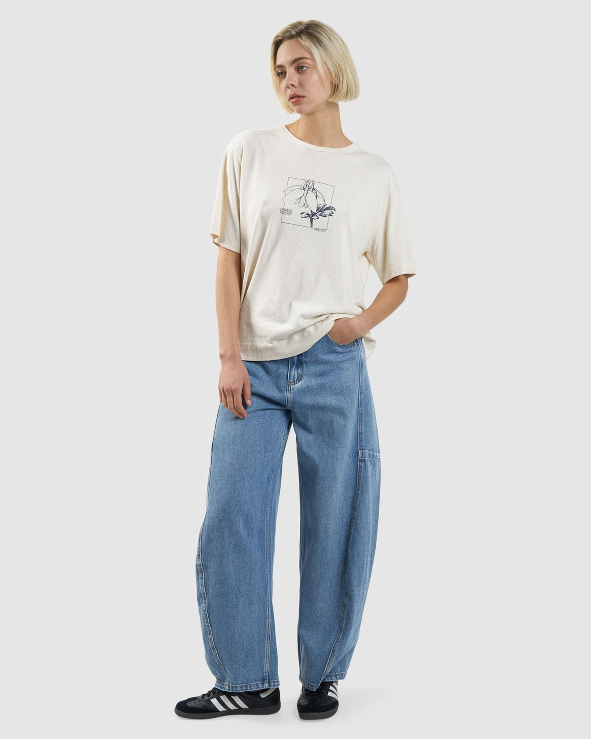 WOMENS EXPERIENCE HEMP BOX T-SHIRT