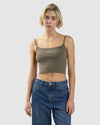 WOMENS CLIQUE BOUND CROP TANK TOP