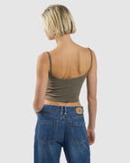 WOMENS CLIQUE BOUND CROP TANK TOP