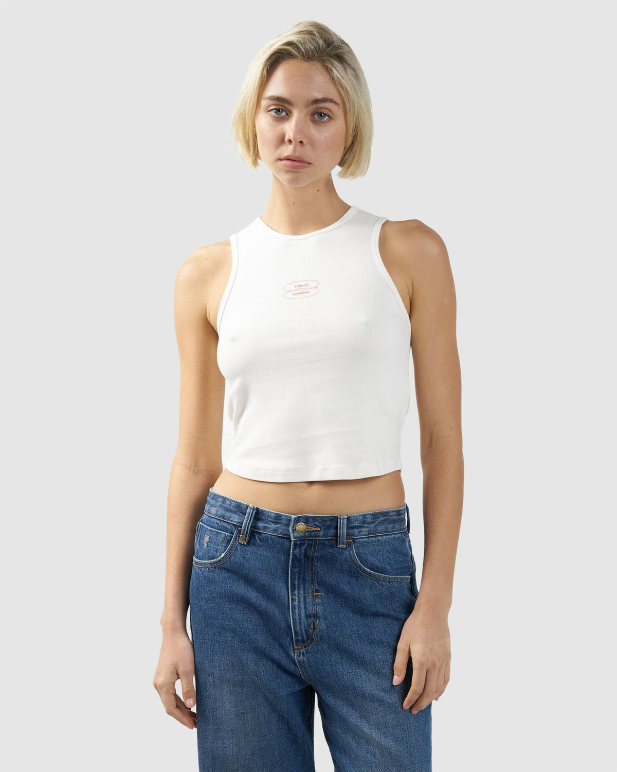WOMENS HEALING DELUSIONS CURVE TANK TOP
