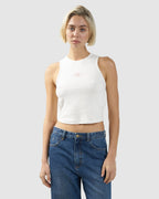 WOMENS HEALING DELUSIONS CURVE TANK TOP