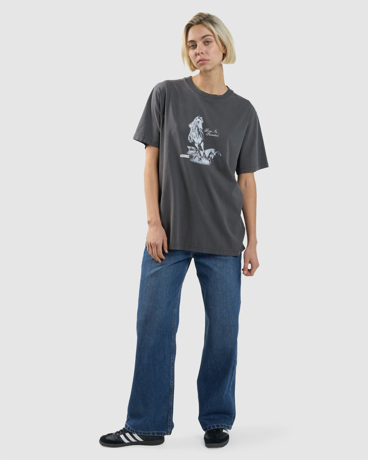 WOMENS HELL RAISING BRONCO MERCH T-SHIRT