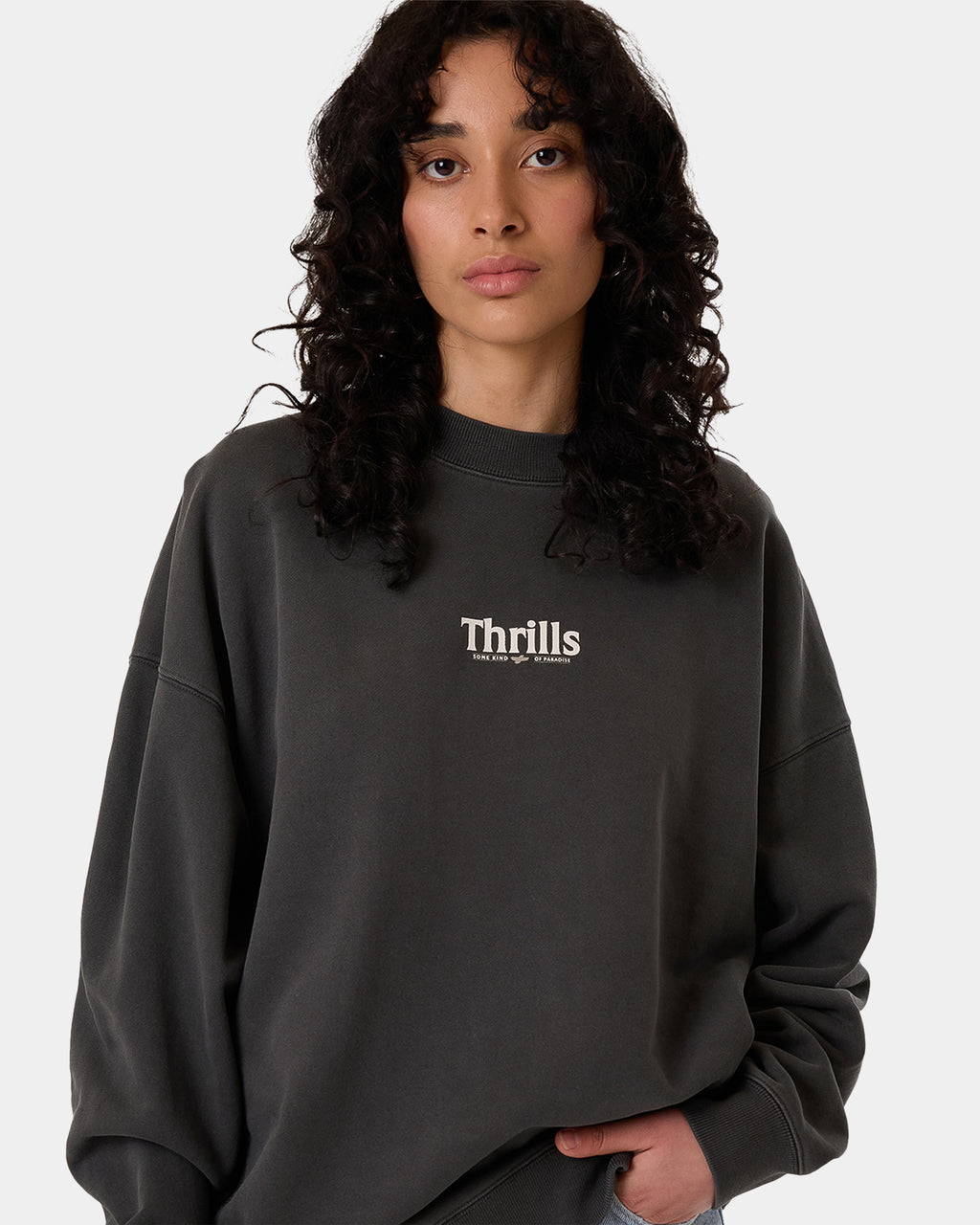 Womens Road To Paradise Cocoon Crew Neck