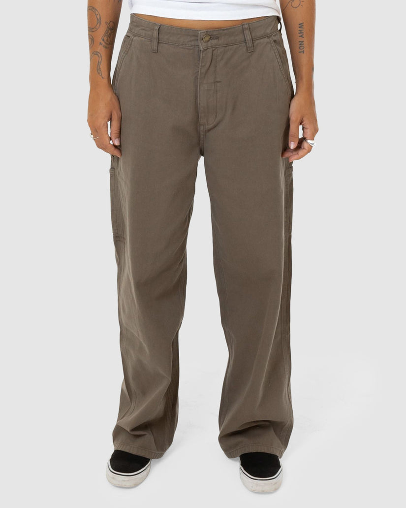 WOMENS SLOUCH CARPENTER TWILL PANTS