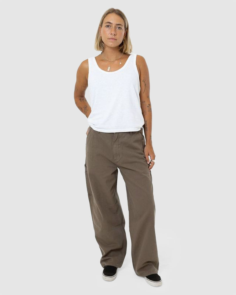 WOMENS SLOUCH CARPENTER TWILL PANTS