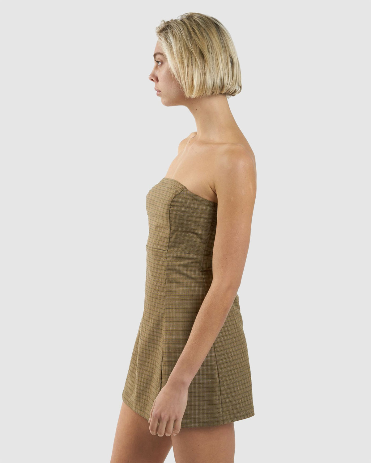 Womens Dawson Plaid Mini Dress