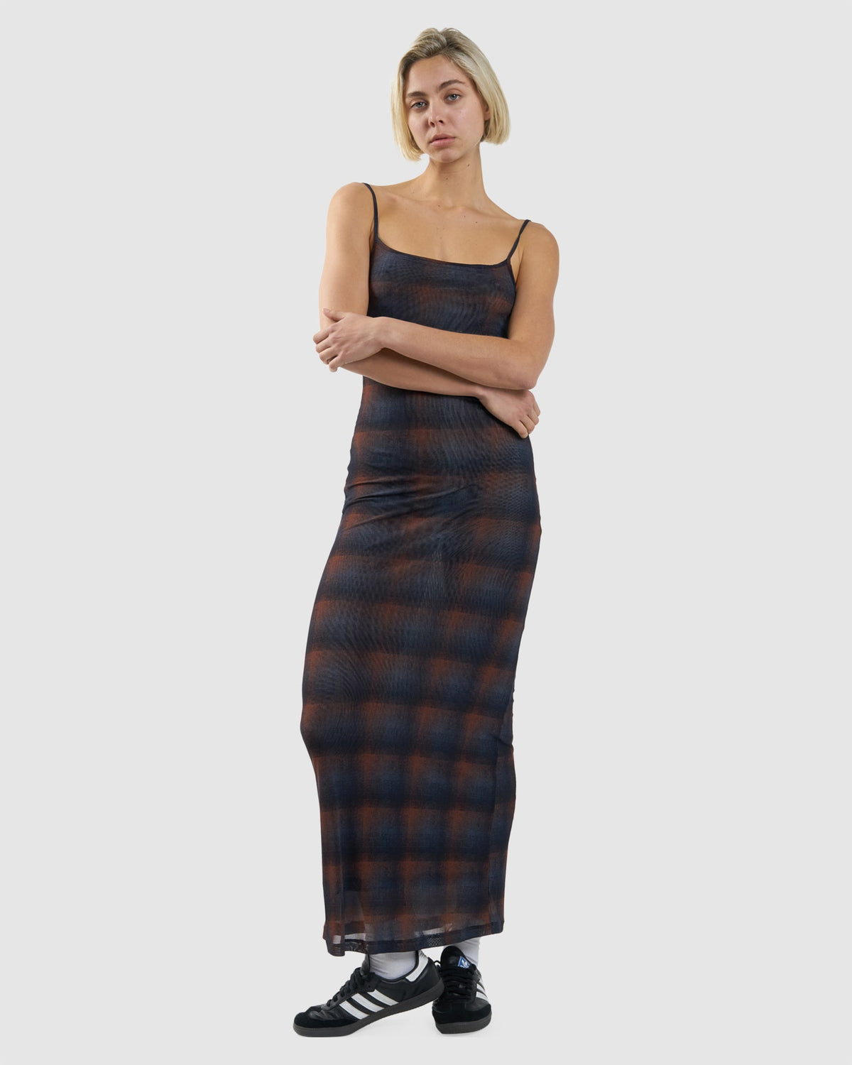 Womens Enmesh Maxi Dress