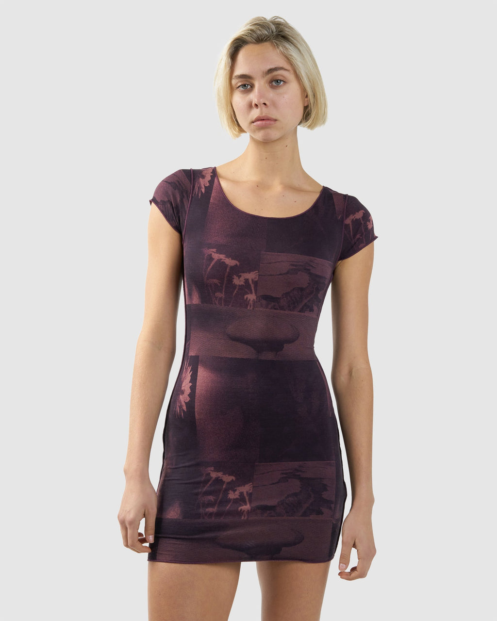 WOMENS EARTH VIBRATIONS MINI DRESS