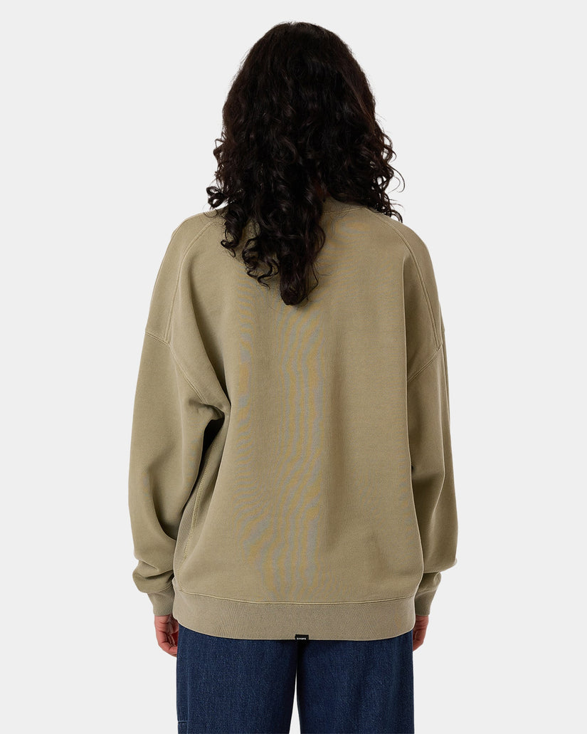 Womens Thrills Workwear Cocoon Panel Crew Neck