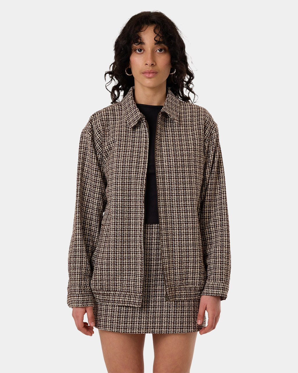 Womens Hazed Harrington Coach Jacket