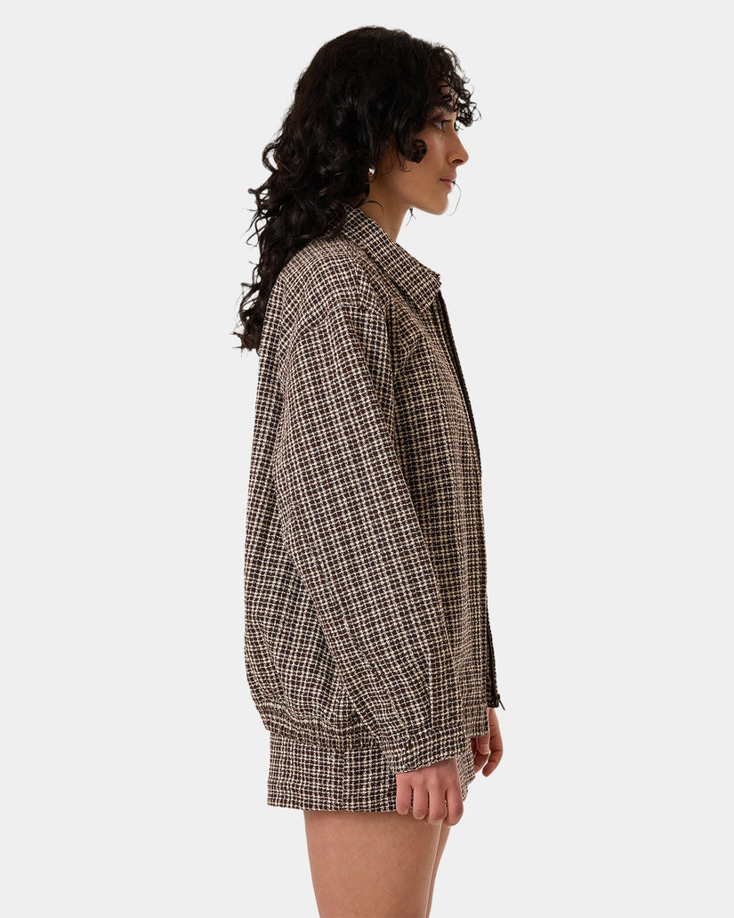 Womens Hazed Harrington Coach Jacket