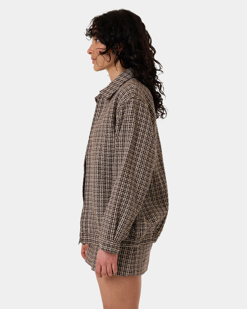 Womens Hazed Harrington Coach Jacket