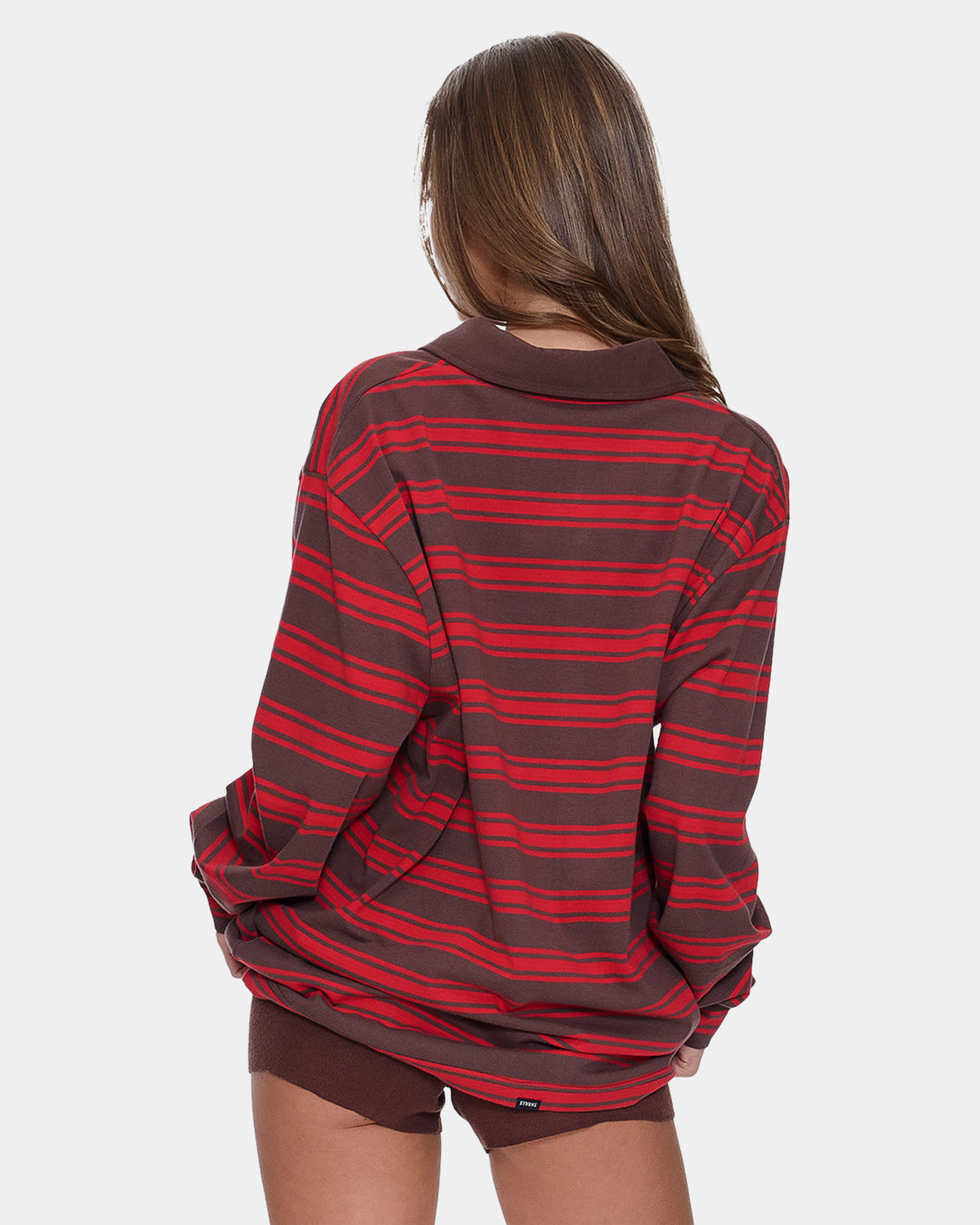 Womens Conditions Apply Stripe Long Sleeve Shirt