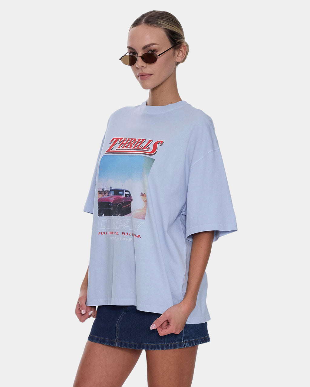 Womens Full Throttle Oversized T-Shirt
