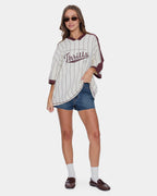 Womens Baseline Stripe V T-Shirt