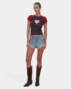 Womens Lucky You Raglan Club T-Shirt