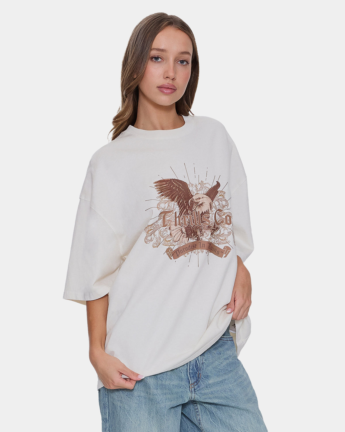 Womens Ruined Paradise Oversized T-Shirt