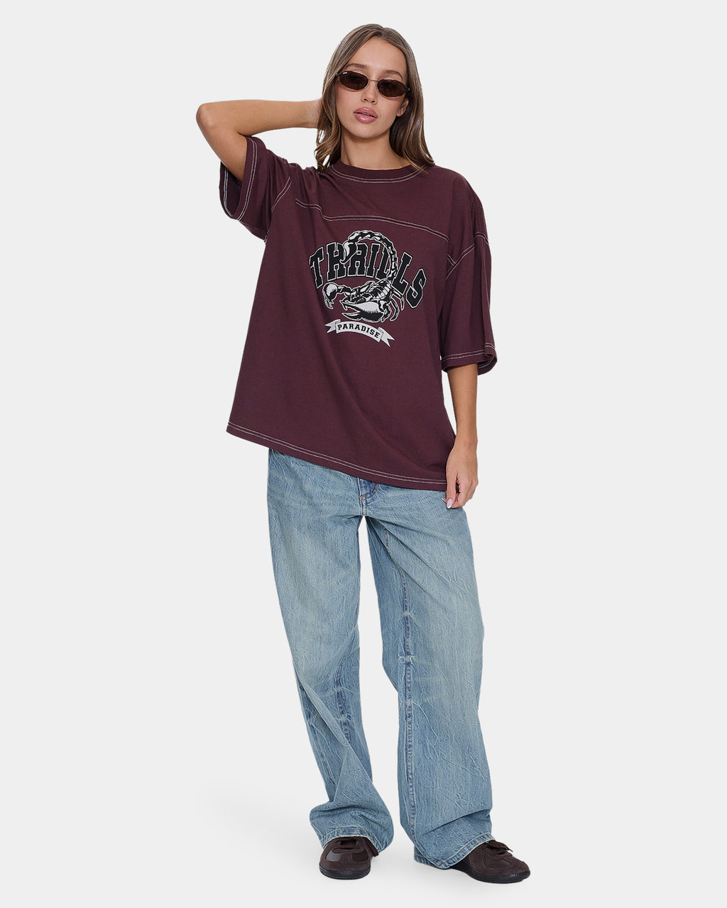 Womens Dark Paradise Oversized T-Shirt
