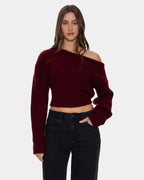 Womens Oslo Cold Shoulder Knit Sweater