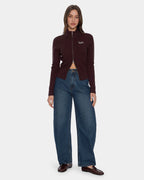 Womens Final Call Zip Knit Sweater
