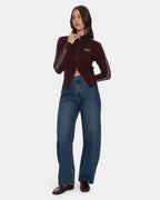 Womens Final Call Zip Knit Sweater
