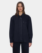 Womens Melina Oversized Denim Long Sleeve Shirt