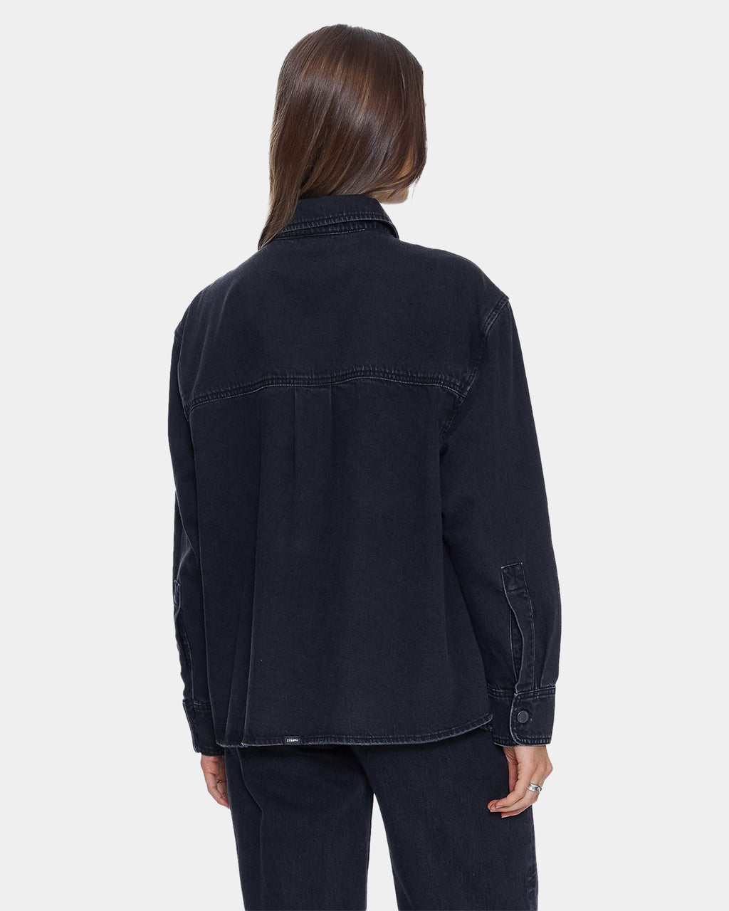 Womens Melina Oversized Denim Long Sleeve Shirt
