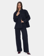 Womens Melina Oversized Denim Long Sleeve Shirt