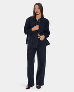 Womens Melina Oversized Denim Long Sleeve Shirt