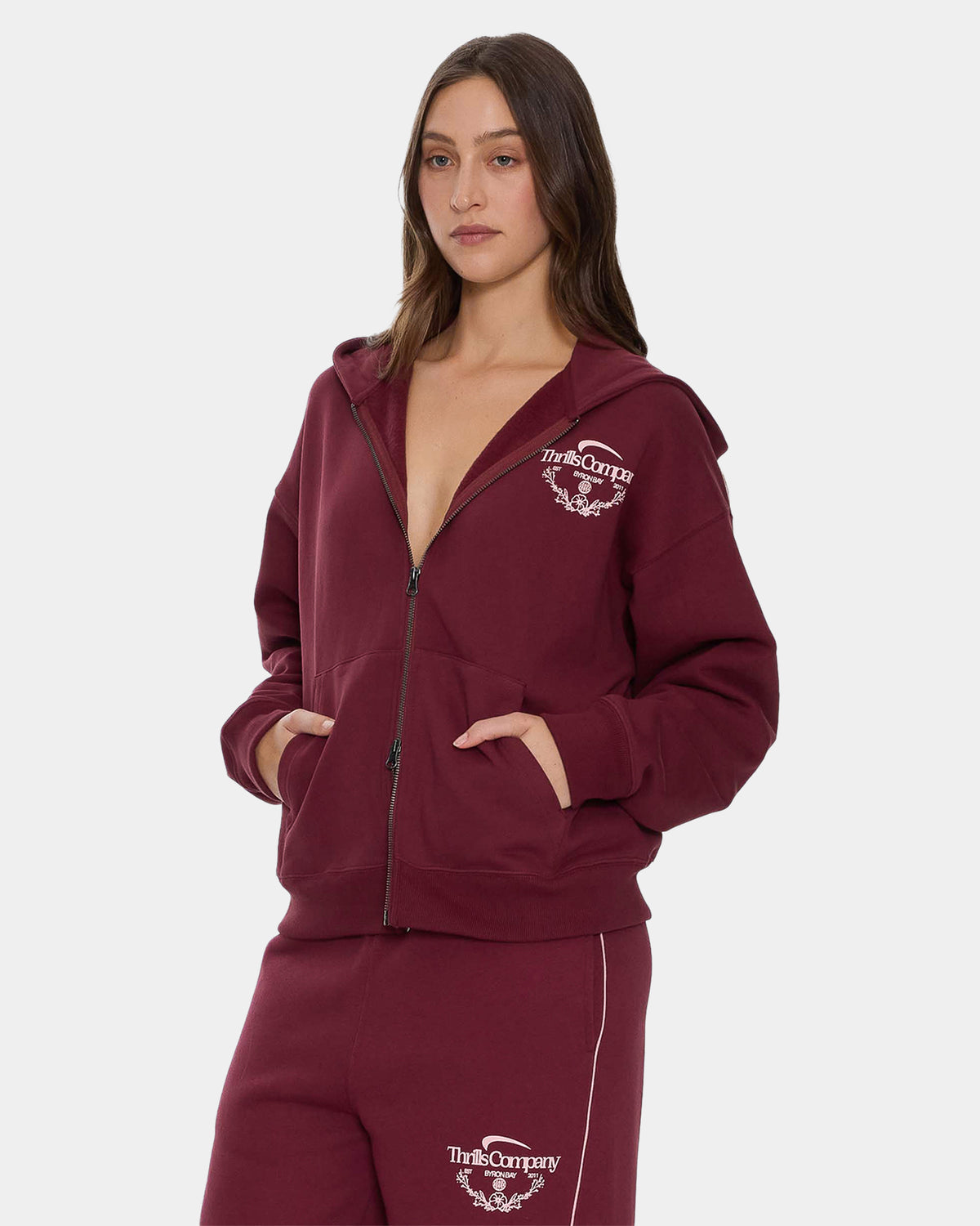 Womens End Game Zip Up Hoodie