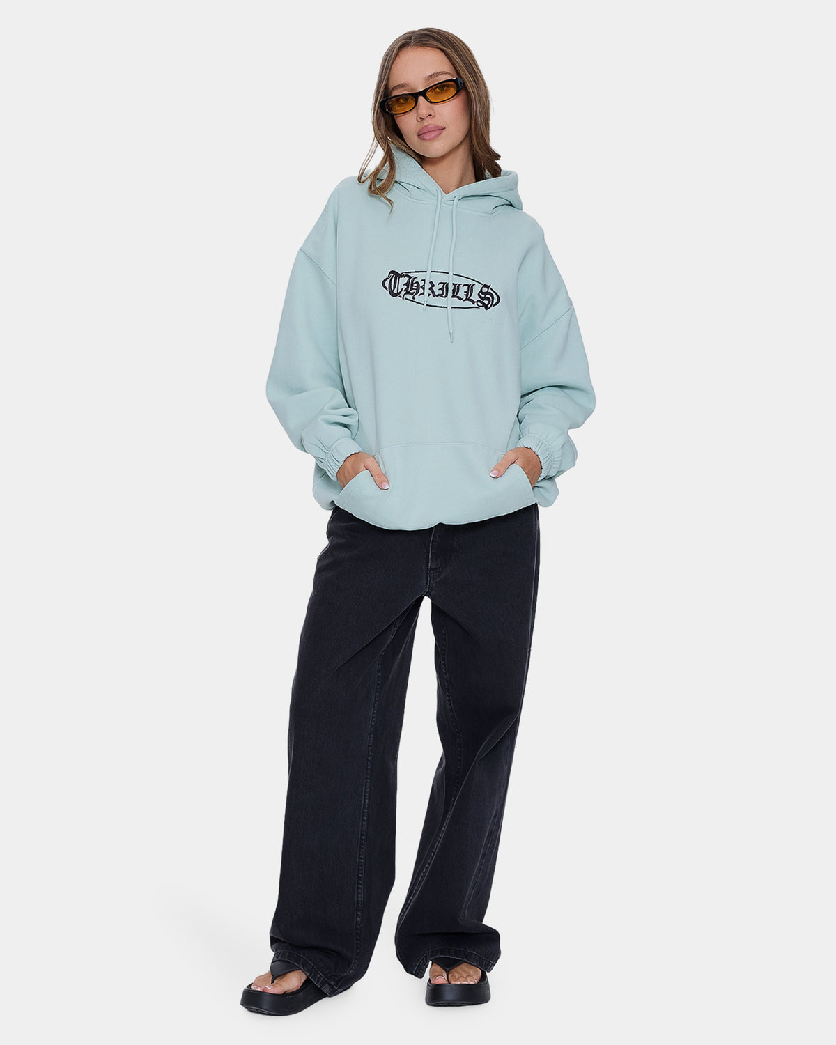 Womens No Mercy Slouch Pullover Hoodie
