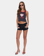 Womens Mika Low Rise Micro Shorts