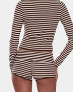 Womens Mackenzie Knit Booty Elastic Waist Shorts