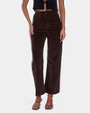 Womens Holly High Rise Stretch Wide Cord Pants