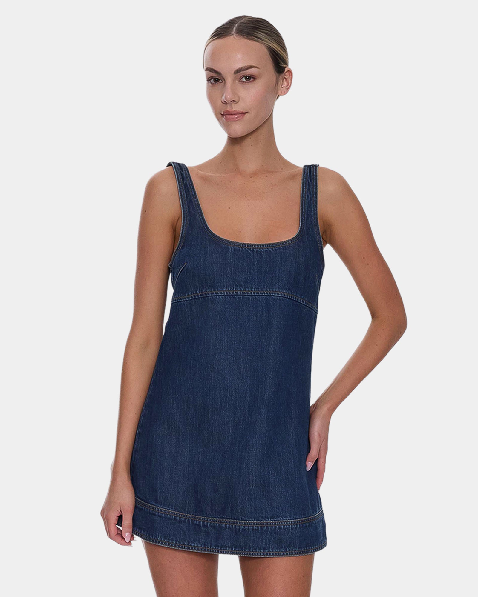 Womens Luciana Denim Mini Dress